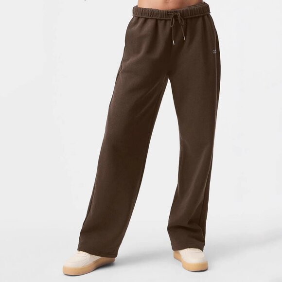 ALO Yoga Accolade Straight Leg Sweatpant Medium brown NWT - Picture 2 of 3